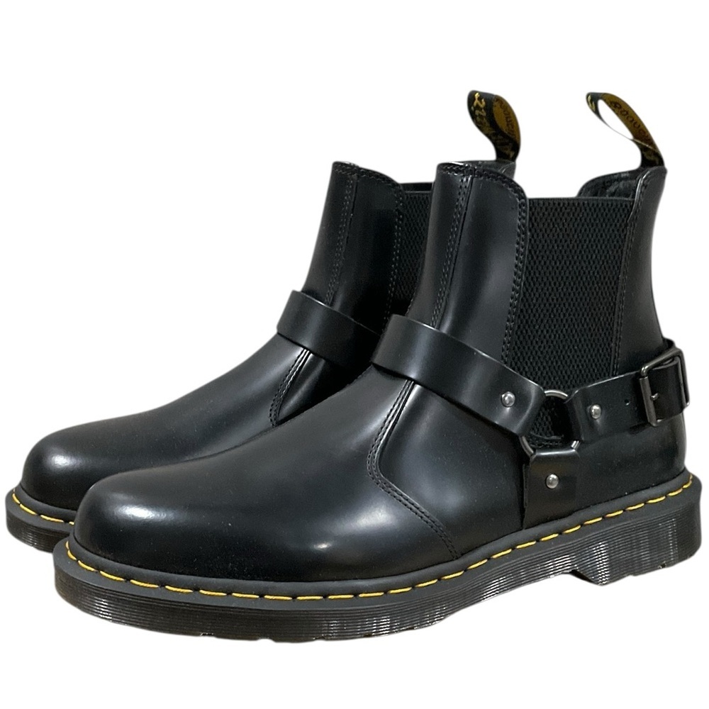 Dr. Martens Men’s Wilcox Smooth Leather Buckle Boots EUR 47 Size 13 NEW - Picture 4 of 13